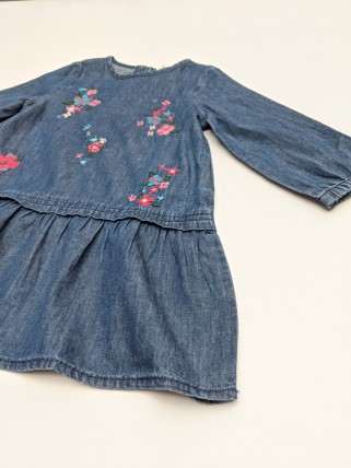 Rochie denim pentru fete Rochie denim pentru fete