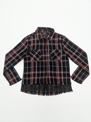 Burgundy plaid shirt for girls Burgundy plaid shirt for girls