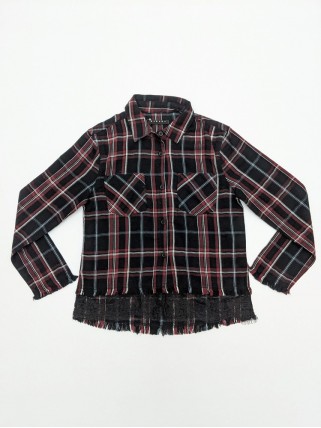 Burgundy plaid shirt for girls Burgundy plaid shirt for girls