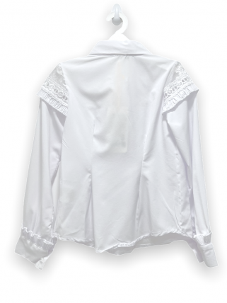 White shirt with lace for girls White shirt with lace for girls