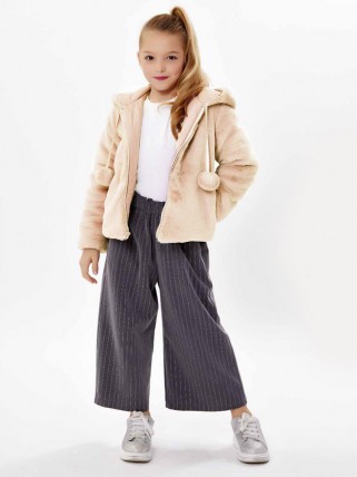 Fur jacket with Hood for girls Fur jacket with Hood for girls