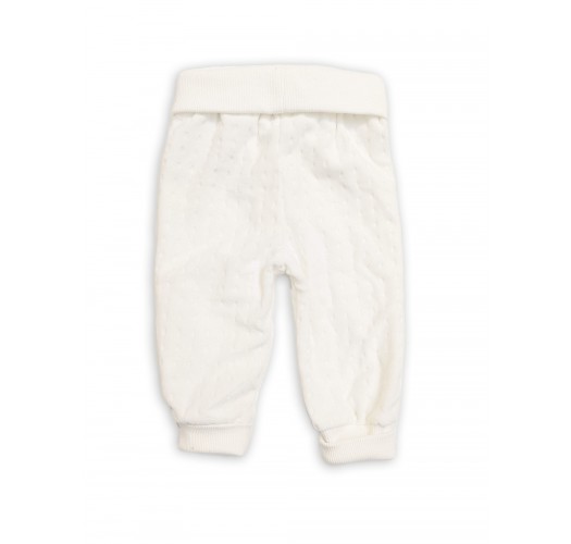 Pantaloni albi pentru bebelusi