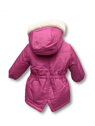 Pink winter parka for girls Pink winter parka for girls