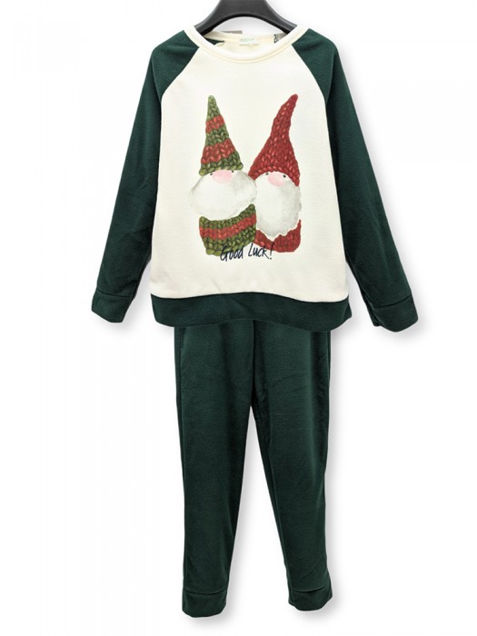 Pijama de Craciun fleece pentru copii Pijama de Craciun fleece pentru copii