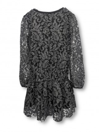 Rochie neagra cu dantela pentru fete Rochie neagra cu dantela pentru fete