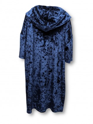 Rochie albastra din velvet pentru fete Rochie albastra din velvet pentru fete