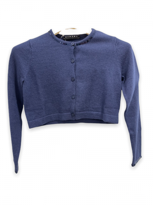 Cardigan albastru pentru fete Cardigan albastru pentru fete