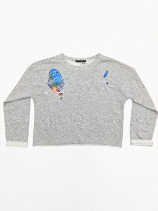 Pulover gri pentru fete Pulover gri pentru fete