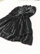 Rochie neagra din velvet pentru fete